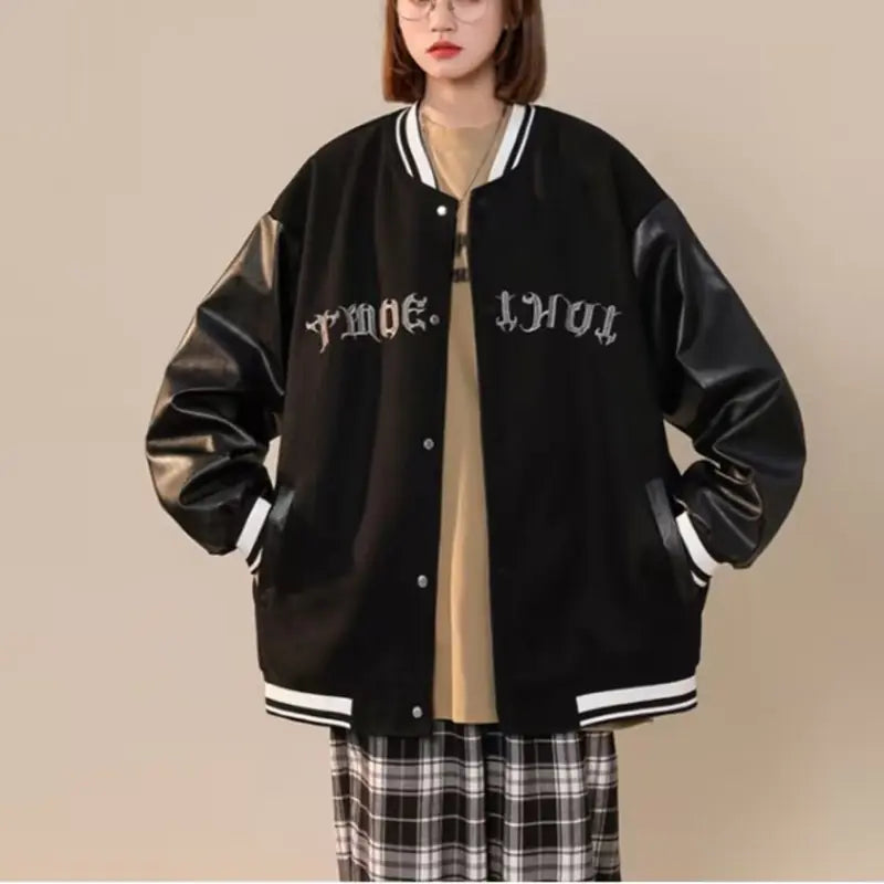 Women's Retro Vintage American Baseball Jacket